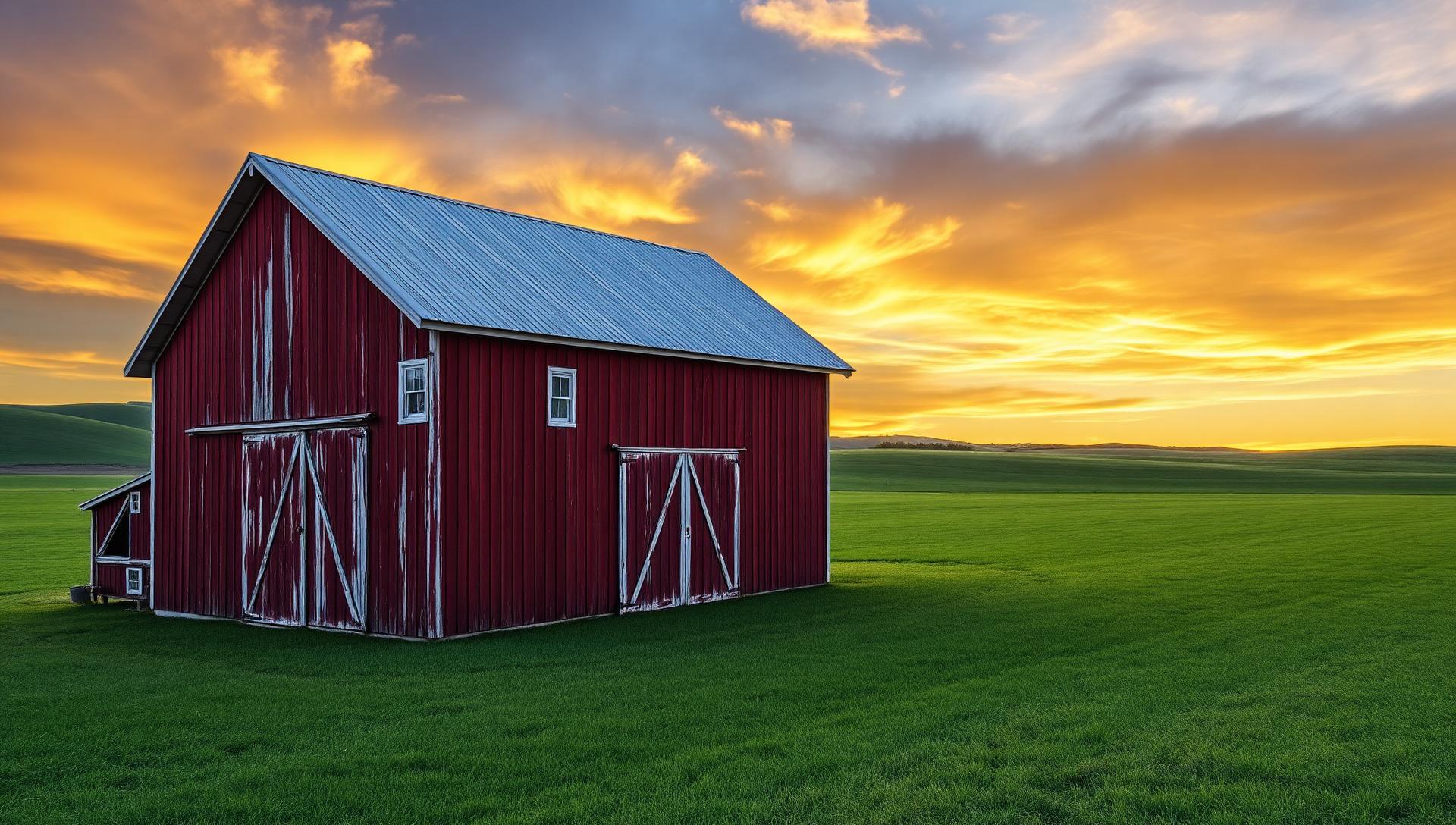 The original Williamson family barn, still in use today